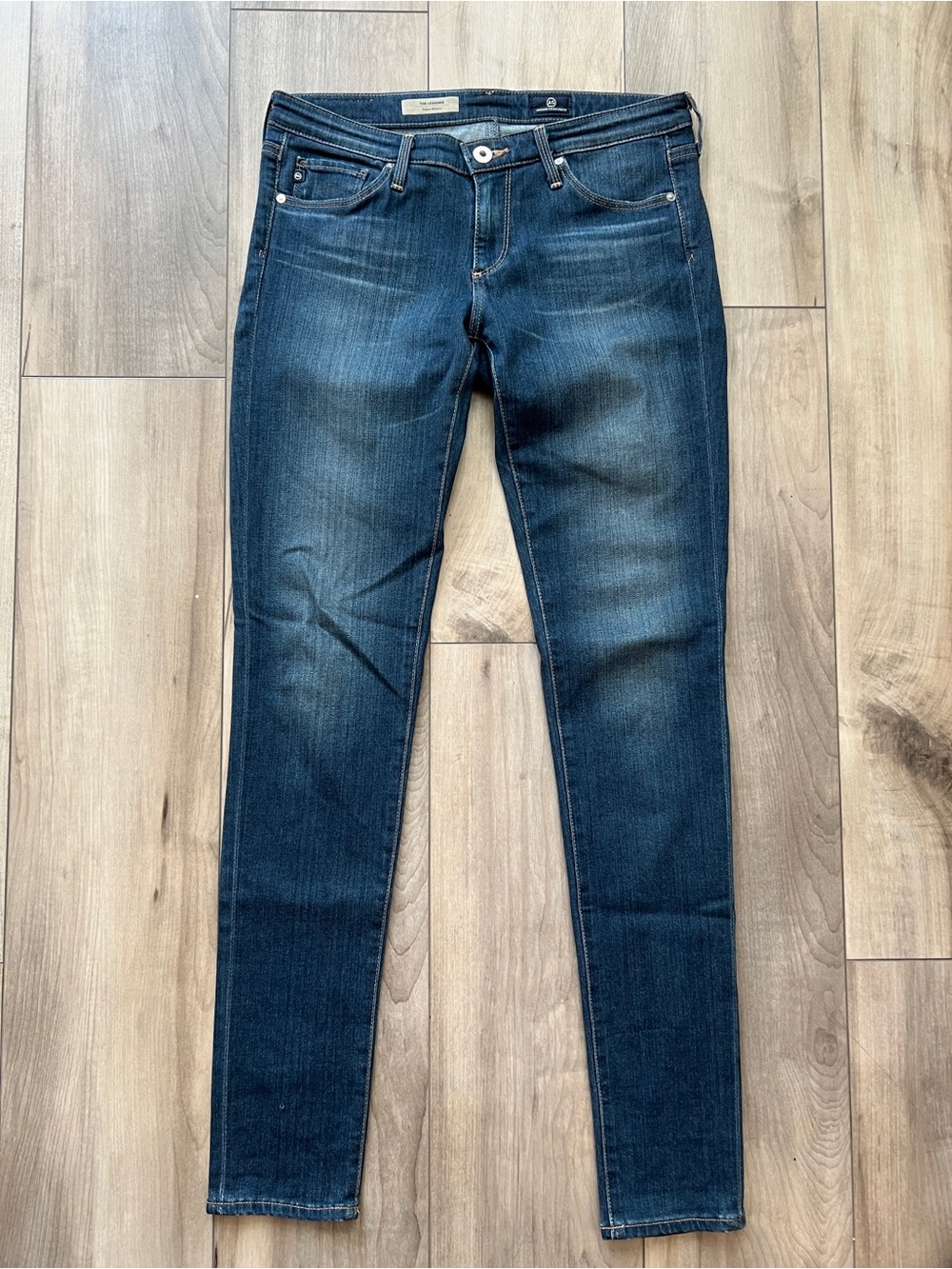 AG Adriano Goldschmied Dark Wash The legging Super Skinny Jeans Women's 27R - Picture 14 of 14